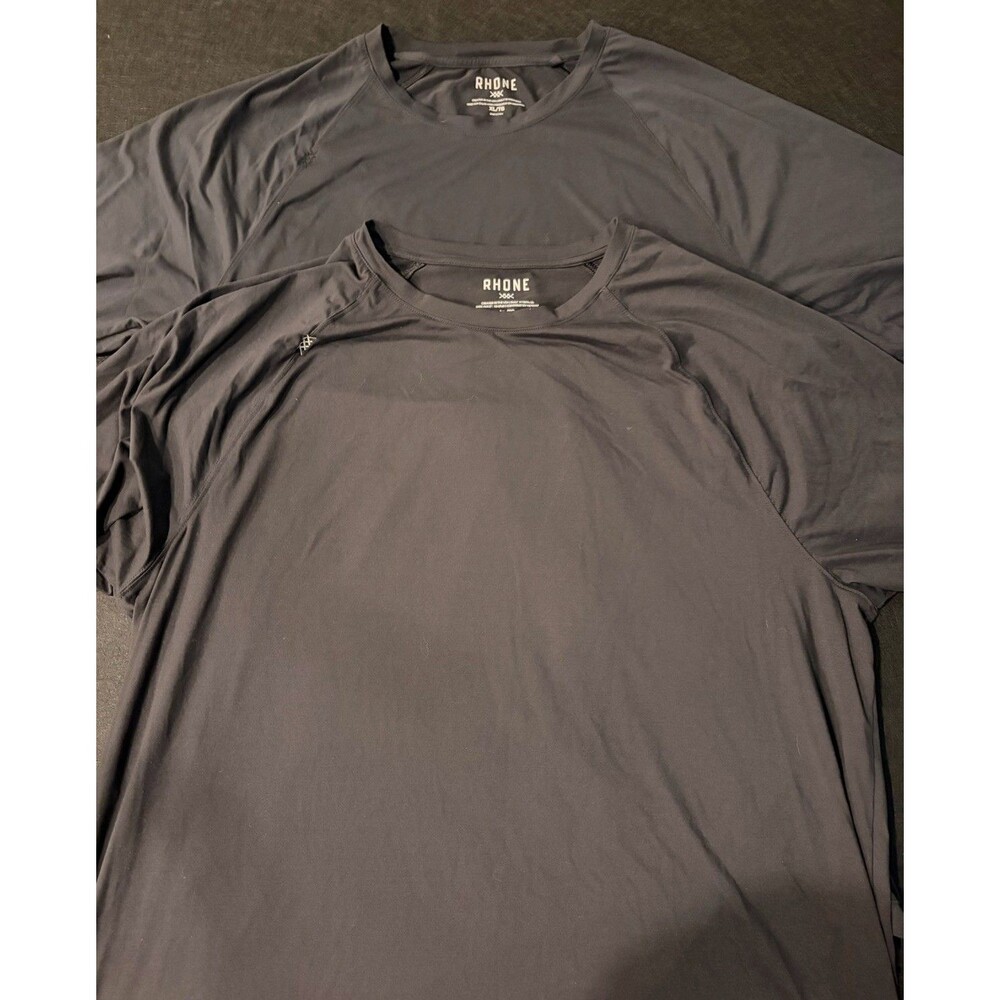 Lots of 2 Rhone Shirt Mens XL Black Classic Performance Athletic Training Reign - Picture 4 of 11